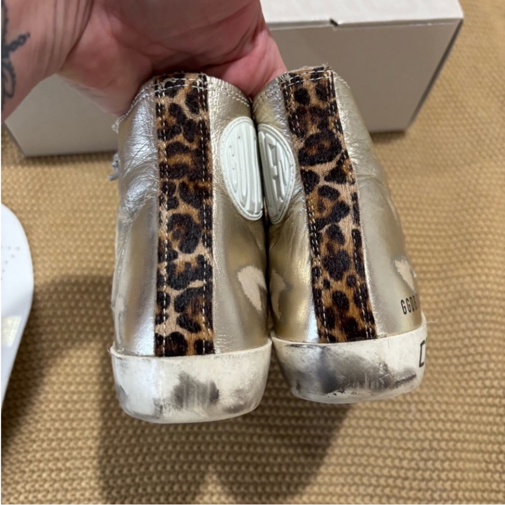 Golden Goose Francy Gold-Women's High-Top Sneakers - Picture 4 of 8